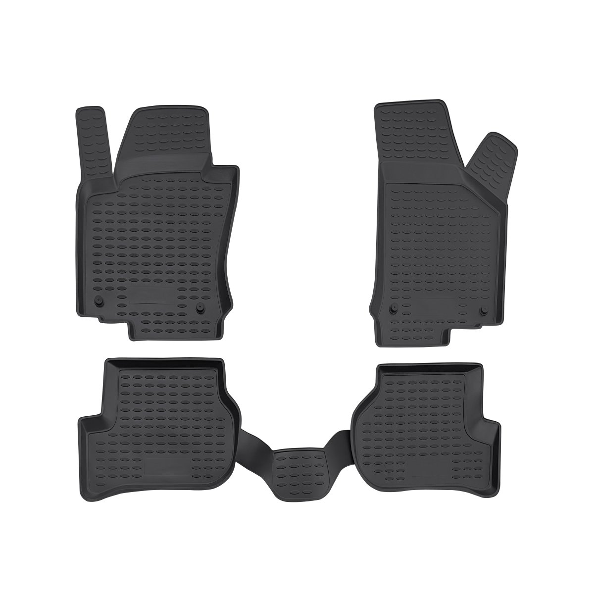 Volkswagen Jetta Floor Mats - Omac - Rubber TPE - Black - 2005